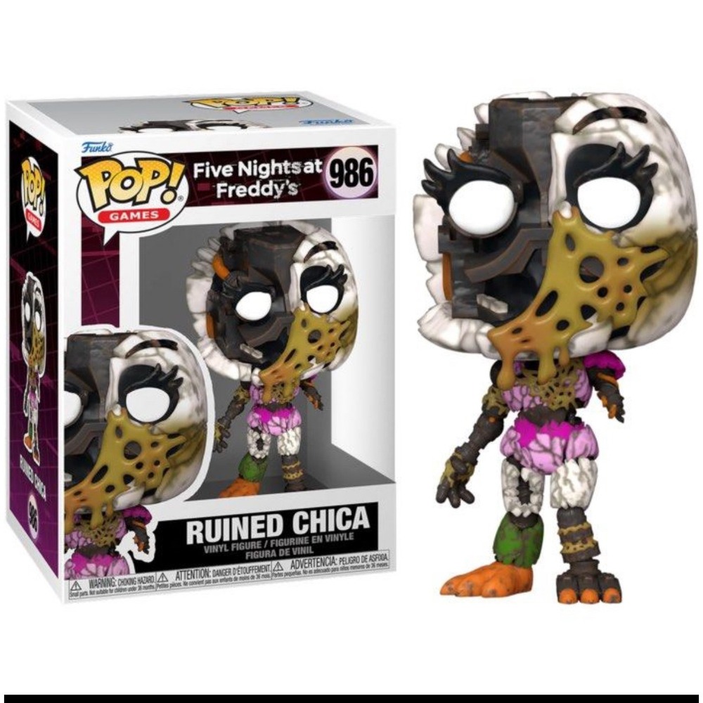 Funko Pop Games Five Nights at Freddys Ruined Chica Vinyl Figure 986 FNAF Ruin
